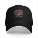 Black baseball cap with cat remote movie graphic print