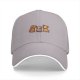 Black Baseball Cap With Cute Three Dogs Embroidery