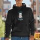 Black hoodie with a grumpy cat and 'I exist without my consent' print