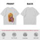 Olive Green T-Shirt with Cozy Frog in Pumpkin Hat Graphic