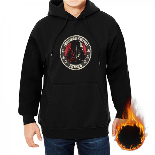 Star Wars Darth Vader Emotional Support Father Graphic Hoodie