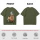 Olive T-Shirt with Charlie Brown and Snoopy at Oktoberfest Beer Barrel