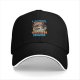 Black baseball cap with raccoon 'I Have Trash Issues' graphic