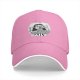 Black baseball cap with grayscale horror girl in bed graphic and DAILY text