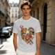 Olive T-Shirt With Heart Shaped Sushi Food Art Print