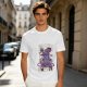 Olive green t-shirt with cute witch cat hex you graphic