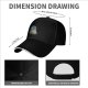 Black Baseball Cap with Whimsical Fantasy Character Art Print