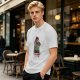 Olive T-Shirt with Teenage Mutant Ninja Muppets Graphic Print