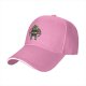 Black Baseball Cap with Green Orc Warrior Graphic Print