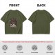 Olive green t-shirt with coffee themed 'Today is a multiple cups of Coffee' print