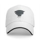 Black baseball cap with stacked cat graphic and 'FREE' text
