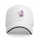 Black Baseball Cap With Cute Halloween Monster Cat Print