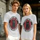 Olive t-shirt with 'Cats Are My Coping Mechanism' and black cat graphic