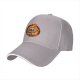 Black baseball cap with roast in peace skull and fire graphic