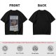 Olive green t-shirt with E.T. phone home graphic print