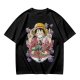 One Piece Luffy Ramen Peace Sign Anime Graphic T-Shirt