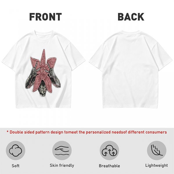 Olive Green T-Shirt With Starfish Monster Rock Hand Print