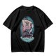 Olive T-shirt with One Piece Thousand Sunny Pirate Ship Print