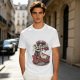 Olive graphic t-shirt with unicorn therapy and 'Even I Don't Believe In Myself' text