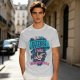 Olive t-shirt with 'In My Defense I Was Left Unsupervised' graphic