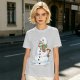 Olive T-Shirt With Melting Snowman Christmas Print