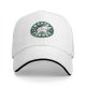 Black baseball cap with I Love Cats & Coffee graphic print