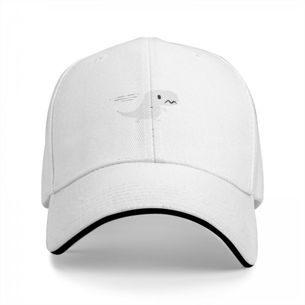 Black Baseball Cap With Cute Running T-Rex Dinosaur Graphic