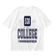 Olive College Graphic T-Shirt with 538 Print Design