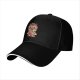 Black Baseball Cap With Art Nouveau Style Fantasy Creature Print