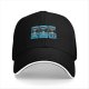 Black Baseball Cap With Thunder Rain Lightning Tarot Card Style Print