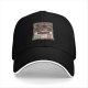 Black Baseball Cap With Demogorgons Graphic Print