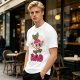 Olive T-Shirt With Rad Skating Radish Cartoon Graphic