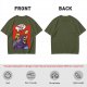 Olive T-shirt with He-Man slapping Skeletor comic print
