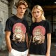 Olive Green T-Shirt With Bulldog Frog Hybrid Graphic Print
