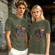 Olive Anime Wanted Luffy Graphic T-Shirt