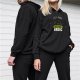 Black hoodie with funny cat graphic and 'I Can Admit When You're Wrong' text