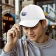 Black Baseball Cap With Toothless And Light Fury Dragon Art
