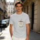 Olive Green T-Shirt With Cute Smiling Steaming Coffee Cup Print