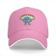 Black baseball cap with cartoon Earth graphic and 'I HATE PEOPLE' text
