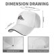 Black Baseball Cap with T-Rex Dinosaur and Christmas Tree Design