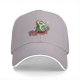 Black baseball cap with retro avocado traveler graphic