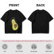 Olive T-Shirt With Astronaut Avocado Monster Print