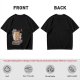 Olive T-shirt with cartoon pizza running on treadmill graphic