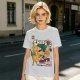 Olive t-shirt with Choco-Bo's cereal graphic featuring a yellow bird