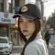 Black Baseball Cap With Pizza Club Pineapple Slice Graphic