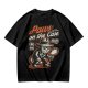 Olive t-shirt with detective cat 'Paws on the Case' graphic